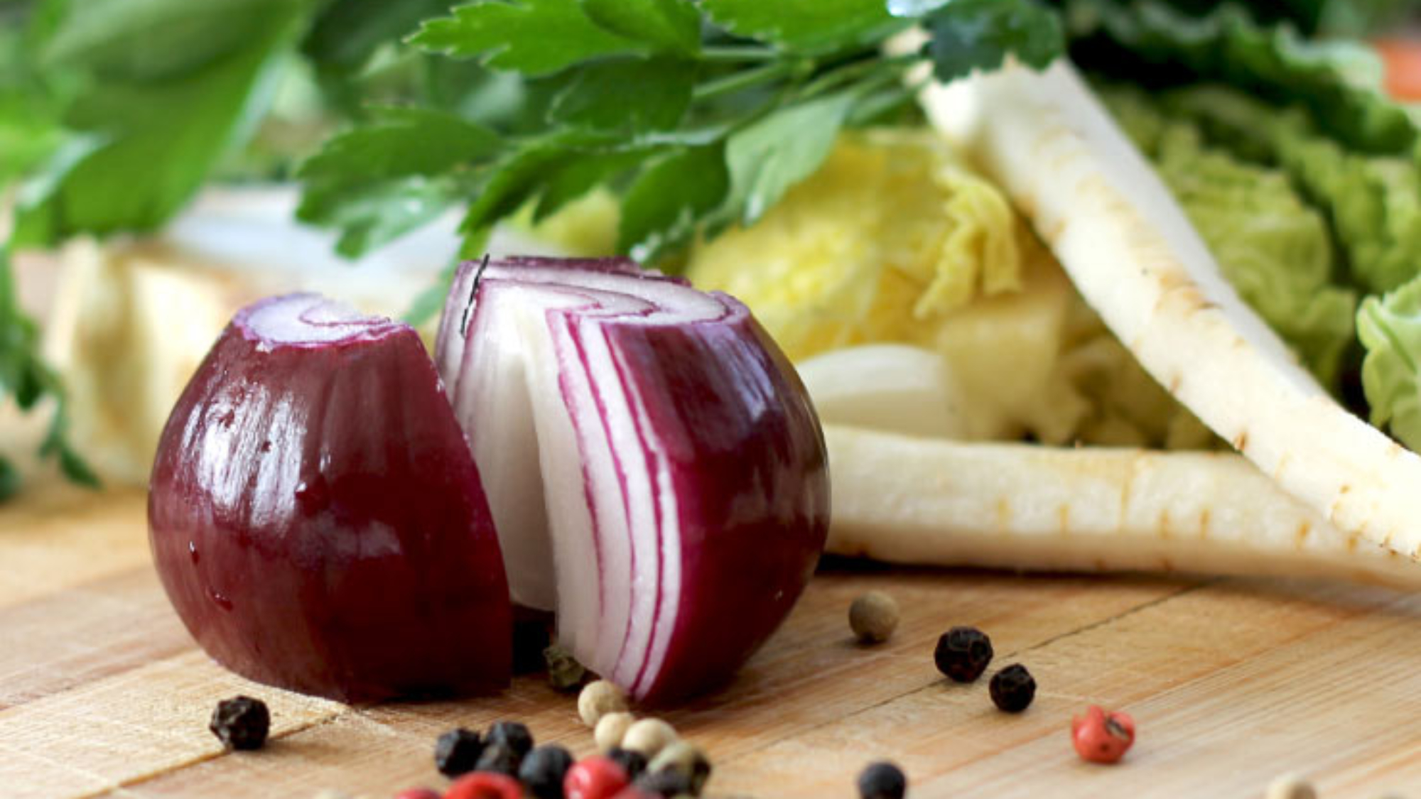 Onion and Pepper on Cutting Board 1