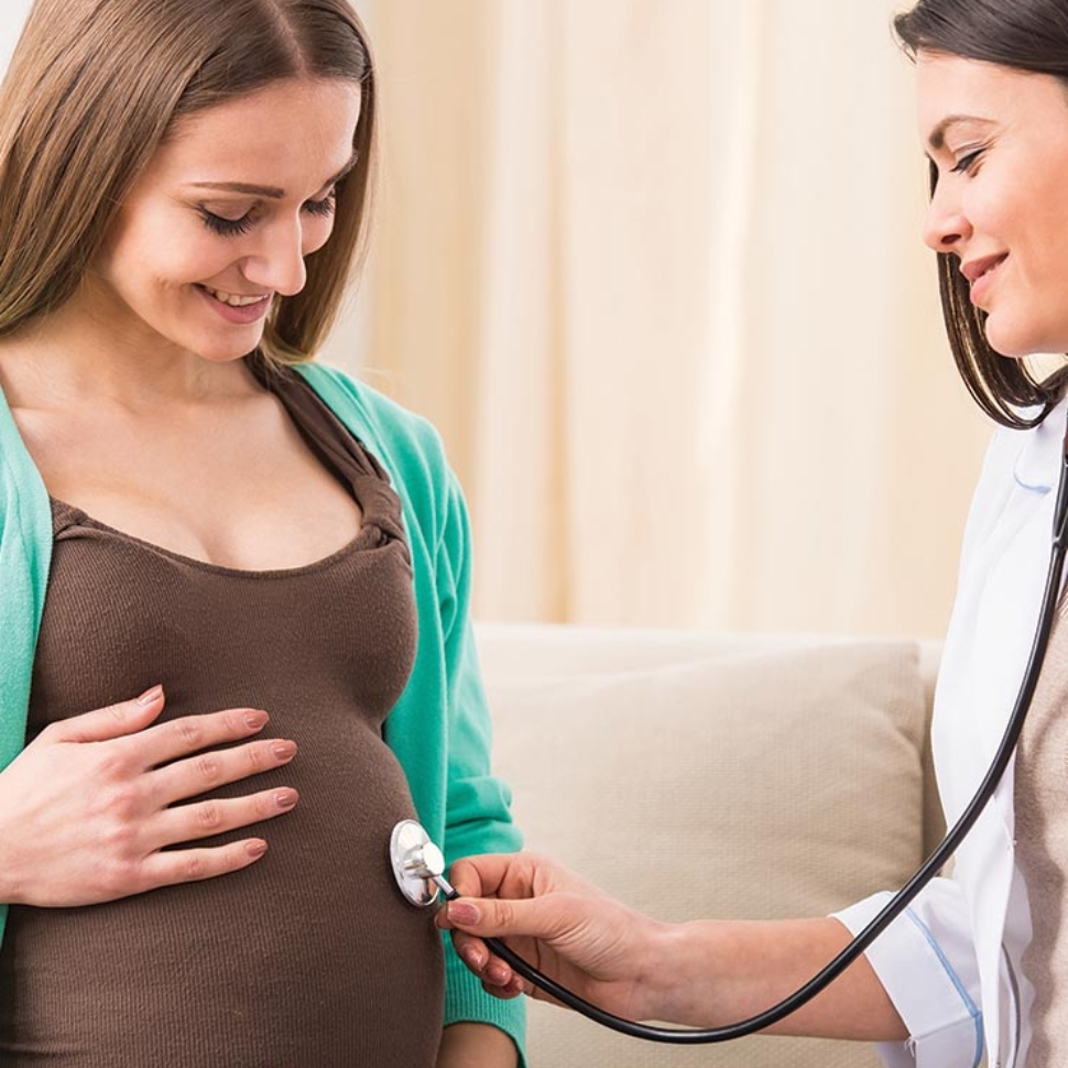 Midwife Examining Pregnant Woman 1